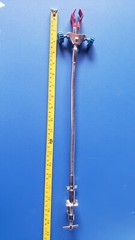 Lab snake S-shaped DOUBLE ADJUSTABLE Two Finger prong UNIVERSAL CLAMP new