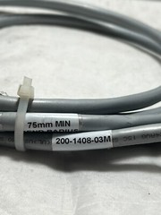 INDUSTRIAL MRO 200-1408-03M CONNECTING CABLE MALE / MALE 15 PIN #51E35 75MM RAD