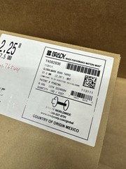 Brady 113111 GLOBALMARK B595 2.5”x 100’ White Outdoor Permanent Vinyl Label Tape
