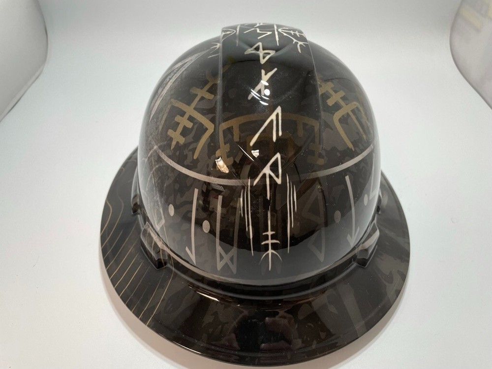 New Full Brim Hard Hat Custom Hydro Dipped Viking. Free Shipping