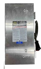 Square H222DS Disconnect 60A 240V Fused Stainless Steel 2 Pole W/Neutral safety