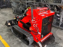 880KG Mini Skid Steer Stand-On Track Loader 23HP Gas RATO Engine 2 Pumps Compact