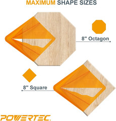 Plastic Center Finder Tool for 8 Inch Square, Round, Octagon and 5-3/4 Inch Hexa