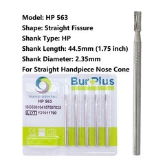 Wave Dental Carbide Burs HP Surgical Bur 555 556 557 558 for Straight Handpiece