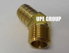 3/4 HOSE BARB X 1/2 MALE NPT Brass ELBOW 45 DEGREE Pipe Fitting Thread Gas Fuel