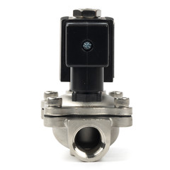 U.S. Solid 1/2 inch Stainless Steel Solenoid Valve VITON Seal 110V AC NC 145 psi