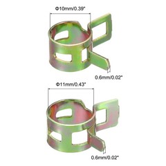 ID 10mm 11mm 3/8″ 7/16″ Fuel Line Hose Clip,Pipe Clamp,Spring Hose Clamp,20PCS
