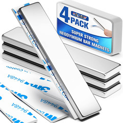 4Pack Neodymium Magnet Bar, Powerful Bar Magnets, Magnet Strips Heavy Duty, Stro