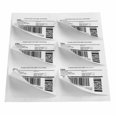 600-12000 4″x3.33″ Address Shipping Labels 6 Up Per Sheet Self Adhesive Stickers