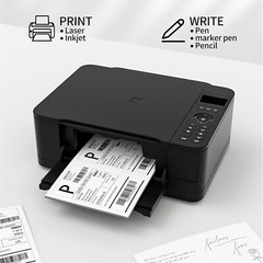 Shipping Label 8.5 x 5.5 Half Sheet 2 Per Sheet Self Adhesive Paper Rounded UPS