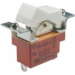 1Pc NKK SWITCHES OF AMERICA SW3001A Rocker Switch, SPST, ON-NONE-OFF, White