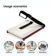 Paper Cutter,Paper Trimmer12″ Cutting Length Heavy Duty Guillotine Paper Slic…