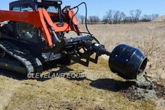 PREMIER MS14 MINI SKID STEER AUGER DRIVE ATTACHMENT w CONCRETE CEMENT MIXER BOWL