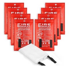 ONE Pc LARGE FIRE BLANKET Fiberglass Emergency Home Retardant Prepared 59”x59”