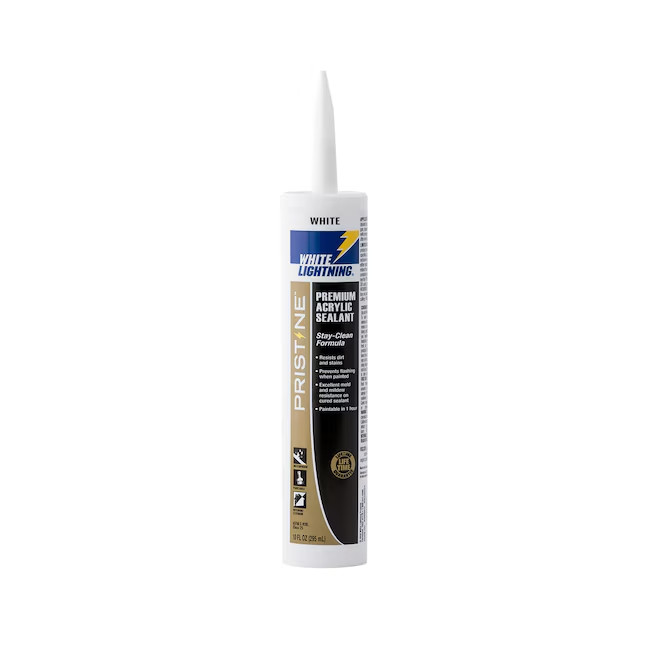 White Lightning 10-oz Exterior and Specialty White Paintable Latex Caulk
