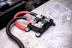 MEGA Style Double Fuse Block Holder w/ Cover 100A-300A 12/24V, Includes Fuses