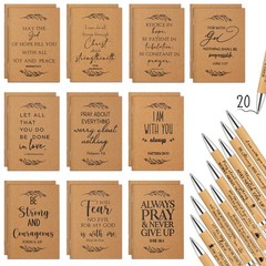 40 Pcs Christian Gift Set Bible Verse Prayer Journals Bible Pens Inspirationa…