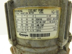 Teral Taku NQJ-100E Immersion Coolant Pump 3/8″npt 65L/min 0.1kw 220V 3PH