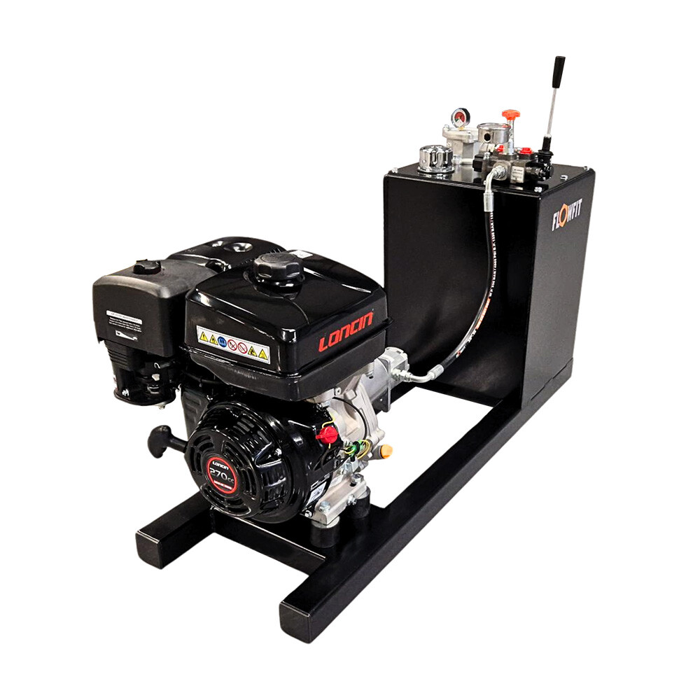Loncin G390 Petrol Engine Driven Double Acting Power Unit, 13HP, 24 L/min