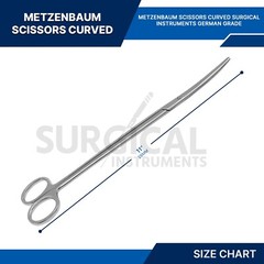 Metzenbaum Scissors 11″ Curved Stainless Steel Surgical Instrument German Grade