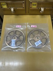 QTY 1 UNKNOWN MAKE HUB-LESS BRONZE SPUR GEAR-CLOCK 24 PITCH 108 TEETH 3/8″ BORE