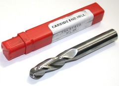 HTC 3/8″ Diameter 3 Flute Solid Carbide Ball End Mill Made in the USA