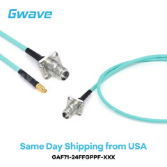 2.4mm 4 Hole Flange Female to GPPO Female RG-405SS Flexible Cable | DC-50GHz