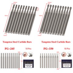 Dental Carbide Burs FG 330 245 High Speed Pear Shape Friction Grip Midwest