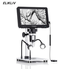 Elikliv 1200X Digital Microscope HD Camera 7″ LCD 1080p Coin Magnifier w/ Light