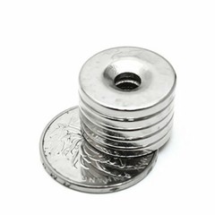 US N35 Countersunk Ring Round Disc Strong Magnets Rare Earth Neodymium Hole