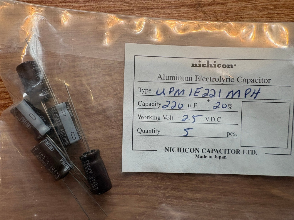 Electrolytic Capacitors (radial) – Various values and voltages