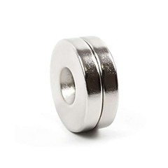 10 50 Strong Countersunk Ring Magnets 3/4″ x1/8 ” Hole 5mm Rare Earth Neodymium