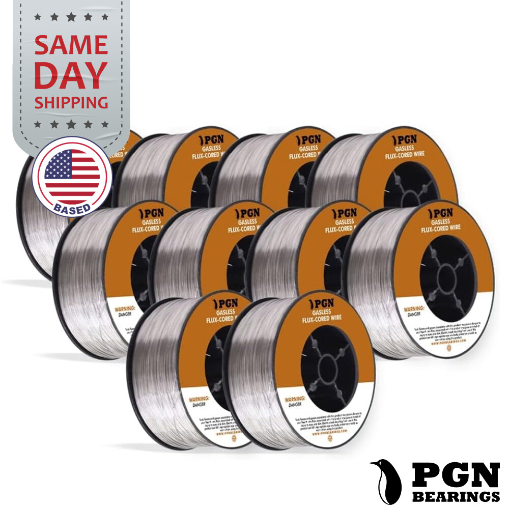 (10 x 2-Lb Spools) E71T-11 .030″ Flux Core Welding Wire – Gasless Mild Steel MIG