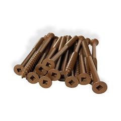 #10 x 3 1/2″ Deck Screws | Square Drive | Bugle Head | Brown Ruspert | 1500pcs