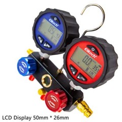 Elitech HVAC Manifold Gauge DMG-3 Refrigerant Pressure Gauge Set 2 Way w/Hoses