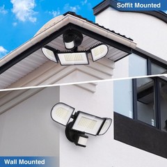 200W Motion Sensor Outdoor Lights, 20000LM LED Flood Lights Outdoor, Wired Se…