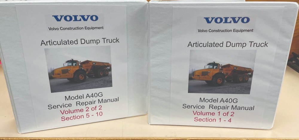 Volvo Model A40G Articulated Dump Truck Service Manual