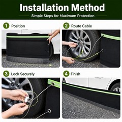 RV Skirting, Easy Installation 360-Degree Mobile Home Skirting 65.6ft x 2.6ft