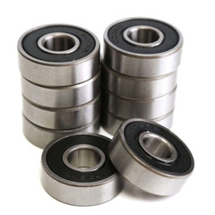 10Pack 608-2RS Ball Bearing Two Rubber Sealed Chrome Skateboard 8x22x7
