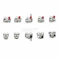 100X AZDENT Dental Orthodontic Brackets Braces Mini Roth Slot.022 Hooks 3-4-5