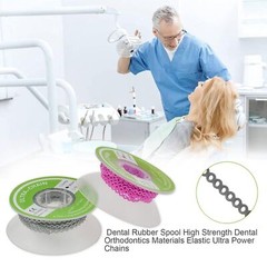 Dental Ortho Elastic Ultra Ligature Ties Power Chain for Braces Long/Short/Close