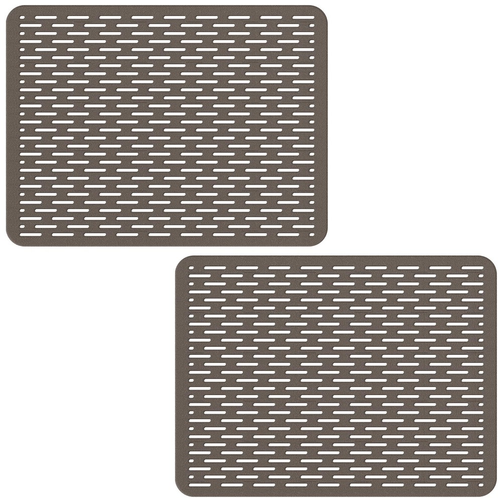 Bligli Mesh Sink Mat, 15.7 x 11.8inch Prtector 15.7″ x 11.8″, Clear Gray