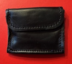 Black Leather Duty Belt Protective Glove Case Pouch Holder Admin Used