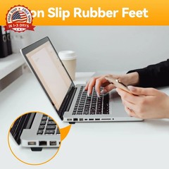 Rubber Feet for Electronics, Adhesive Rubber Feet 16PCS, Black Rubber Bumpers Se