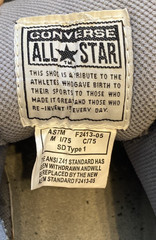 Converse All Star Leather Steel Toe Sneaker Work Shoes | Mens 6.5W Womens 8.5W