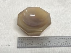 Octagonal Agate Lab Mortar Only 52mm L x 52mm W x 24mm H 38mm Grinding ID