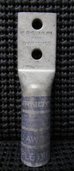 BURNDY YA282TC14E2 4/0AWG 2-HOLE PURPLE DIE 15 LONG BARREL LUG – NEW NO BOX