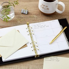 Utilitarian and Elegant Address Book with Gold Foil – Organize Contacts in Style