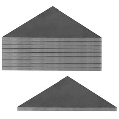eoere 10 PCS Heavy Duty Steel Plate Gussets 3″ x 3″ x 1/4″ Weld On Triangle G…