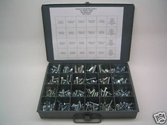 GRADE 5 FINE THREAD BOLT NUT & WASHER ASSORTMENT – KIT 490 PCS WITH TRAY